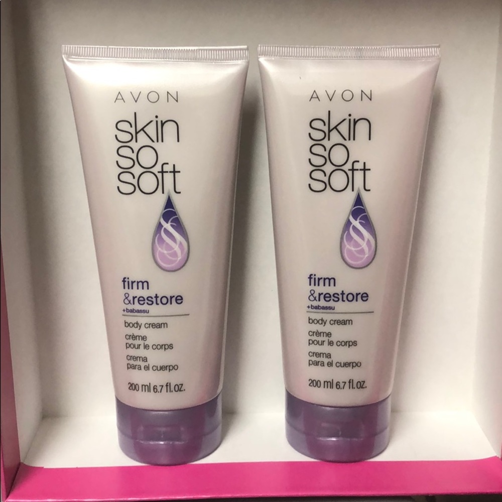 (2) Avon SSS Firm & Restore +babassu Body Cream